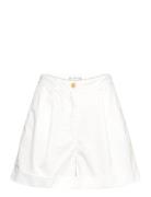 Cotton Pleated Short Bottoms Shorts Casual Shorts White Tommy Hilfiger