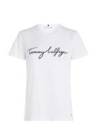 Reg C-Nk Signature Tee Ss Tops T-shirts & Tops Short-sleeved White Tom...