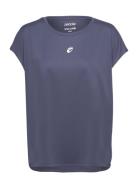 Women Loose Fit T-Shirt Sport T-shirts & Tops Short-sleeved Navy ZEBDI...