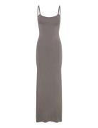 Maxi Slip Dress Maksimekko Juhlamekko Grey Gina Tricot