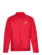 Ali Stacked Logo Coach Jacket Tops Overshirts Red Double A By Wood Woo...
