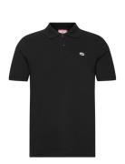 T-Smith-Doval-Pj Polo Shirt Tops Polos Short-sleeved Black Diesel