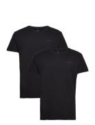 C-Neck T-Shirt 2-Pack Tops T-shirts Short-sleeved Black GANT