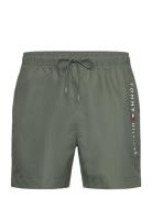 Medium Drawstring Uimashortsit Green Tommy Hilfiger