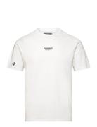 Sport Tech Logo Relaxed Tee Sport T-shirts Short-sleeved White Superdr...