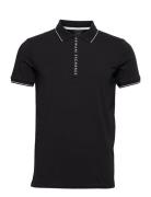 Polo Shirt Tops Polos Short-sleeved Black Armani Exchange