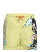 Swimming Shorts Uimashortsit Yellow Mickey Mouse