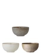 Addison Skål Sæt Af 3 Home Tableware Bowls Breakfast Bowls Grey Bloomi...