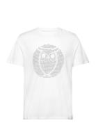 Regular Fit Owl Chest Print - Gots/ Tops T-shirts Short-sleeved White ...
