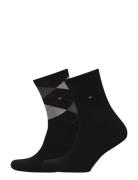Th Women Check Sock 2P Lingerie Socks Regular Socks Black Tommy Hilfig...