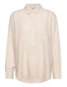 Onltokyo L/S Linen Blend Shirt Pnt Tops Shirts Long-sleeved Cream ONLY