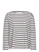 Blessed Sweatshirt Stripe Tops T-shirts & Tops Long-sleeved White Mosh...