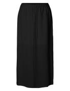 Slfviva Hw Ankle Skirt Noos Polvipituinen Hame Black Selected Femme