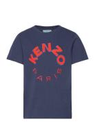 Short Sleeves Tee-Shirt Tops T-shirts Short-sleeved Navy Kenzo
