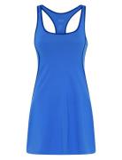 Tipped Paloma Dress Lyhyt Mekko Blue Girlfriend Collective