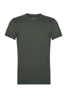 Crew-Neck Regular Tops T-shirts Short-sleeved Khaki Green Bread & Boxe...