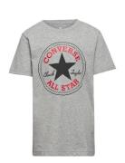 Converse Chuck Patch Tee Sport T-shirts Short-sleeved Grey Converse