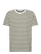 Adrian Stripe T-Shirt Designers T-shirts Short-sleeved Multi/patterned...