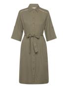 Fqlava-Dress Polvipituinen Mekko Khaki Green FREE/QUENT