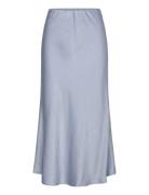 Carry Sateen Skirt Polvipituinen Hame Blue A-View