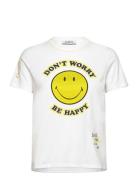 More Smiley Tops T-shirts & Tops Short-sleeved White Desigual