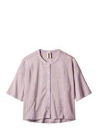 Naram Over D Shirt Tops Shirts Short-sleeved Pink Bongusta