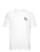 Ls Logo T-Shirt Sport T-shirts Short-sleeved White Lyle & Scott Sport