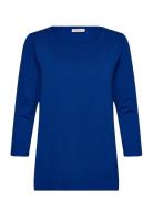 Macecille Tops T-shirts & Tops Long-sleeved Blue Masai
