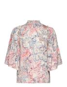 Damaraiw Smock Blouse Tops Blouses Short-sleeved Multi/patterned InWea...