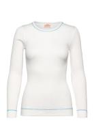 Blouse Tops T-shirts & Tops Long-sleeved White Barbara Kristoffersen B...