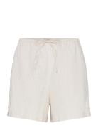 Relaxed Linen Blend Shorts Bottoms Shorts Casual Shorts Beige Gina Tri...