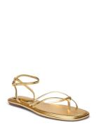 Metallic Strap Sandals Matalapohjaiset Sandaalit Gold Mango