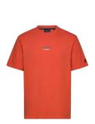 Sportswear Logo Loose Tee Tops T-shirts Short-sleeved Orange Superdry