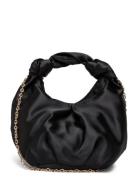 Satin Handbag Bags Top Handle Bags Black Mango