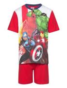 Pyjama Pyjamasetti Pyjama Red Marvel