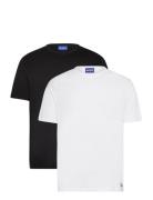 Blue2_Naolo Tops T-shirts Short-sleeved Black HUGO BLUE