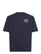 Hco. Guys Graphics Tops T-shirts Short-sleeved Navy Hollister