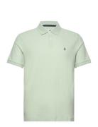 Daddy Org Piq Sticke Tops Polos Short-sleeved Green Original Penguin