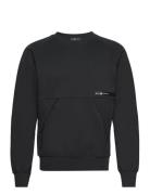 Race Bonded Sweater Sport Sweat-shirts & Hoodies Sweat-shirts Black Sa...