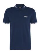 B.intl Ess Tipped Polo Tops Polos Short-sleeved Blue Barbour