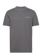 Embroidered Logo T-Shirt Tops T-shirts Short-sleeved Grey Lyle & Scott