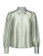 Mschvarsha Romina Shirt Tops Shirts Long-sleeved Green MSCH Copenhagen