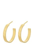 Pine Hoops Accessories Jewellery Earrings Hoops Gold Pernille Corydon