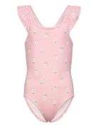 Swimsuit Straps With Flounce Uimapuku Uima-asut Pink Lindex