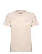 Essential T W Sport T-shirts & Tops Short-sleeved Cream Jack Wolfskin