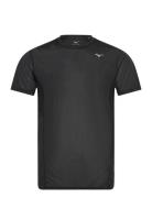 Dryaeroflow Tee Sport T-shirts Short-sleeved Black Mizuno
