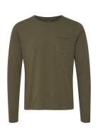 Bhnicolai Tee L.s. Tops T-shirts Long-sleeved Khaki Green Blend