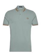 Twin Tipped Fp Shirt Tops Polos Short-sleeved Green Fred Perry