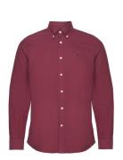 Douglas Shirt-Slim Fit Designers Shirts Casual Burgundy Morris