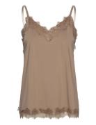 Fqbicco-St Tops T-shirts & Tops Sleeveless Beige FREE/QUENT